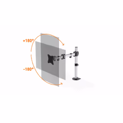 Durable 509423 support d'écran plat pour bureau 27" Argent Mur - Vue supplémentaire 6