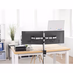 Durable 509523 support d'écran plat pour bureau 27" Argent Mur