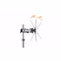Durable 509523 support d'écran plat pour bureau 27" Argent Mur - Vue supplémentaire 4
