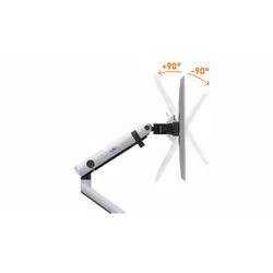 Durable 509623 support d'écran plat pour bureau 32" Argent Mur - Vue supplémentaire 4