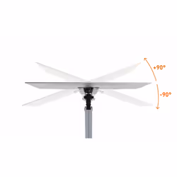 Durable 509623 support d'écran plat pour bureau 32" Argent Mur - Vue supplémentaire 5