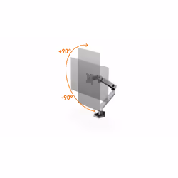 Durable 509623 support d'écran plat pour bureau 32" Argent Mur - Vue supplémentaire 6