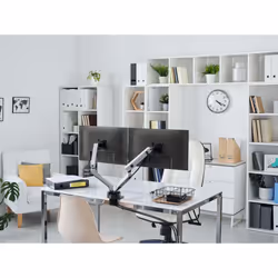Durable 509723 support d'écran plat pour bureau 32" Argent Mur