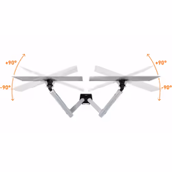 Durable 509723 support d'écran plat pour bureau 32" Argent Mur - Vue supplémentaire 5