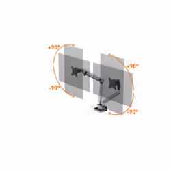 Durable 509723 support d'écran plat pour bureau 32" Argent Mur - Vue supplémentaire 6