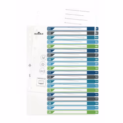 Durable 679727 intercalaire de classement Onglet avec index vierge Polypropylène (PP) Multicolore