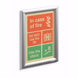 Durable 479623 Cadre de mur 192 x 279 mm Rectangle Argent Aluminium