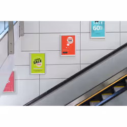 Durable 479723 Cadre de mur 278 x 402 mm Rectangle Argent Aluminium - Vue supplémentaire 4
