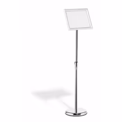 Durable 479823 support de panneau et stand d'information A4 Aluminium, Plastique, Acier Argent