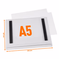Durable 505819 porte-carte Transparent A5
