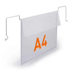 Durable 118819 porte-document Polypropylène (PP), Acier, Zinc Transparent