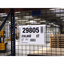 Durable 118819 porte-document Polypropylène (PP), Acier, Zinc Transparent