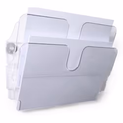 Durable Flexiplus Présentoir à livres 2 étagères Transparent