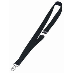 Durable Lacet textile 20 avec fermeture de sécurité Noire