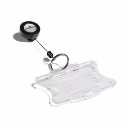 Durable 822258 Accessoire de porte-badge Porte-badge avec enrouleur Charbon de bois 10 pièce(s)