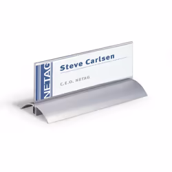 Durable Deluxe plaque nominative Acrylique, Aluminium Rectangle