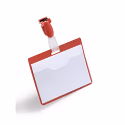 Durable 810603, Badge nominatifs, Paysage, Rouge, Haut, 9 cm, 6 cm