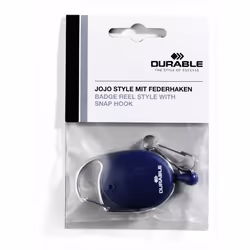 Durable 832707 Accessoire de porte-badge Porte-badge avec enrouleur Bleu 1 pièce(s)