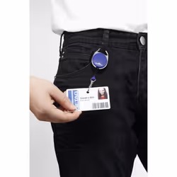Durable 832703 Accessoire de porte-badge Porte-badge avec enrouleur Rouge, Argent 1 pièce(s) - Vue supplémentaire 4