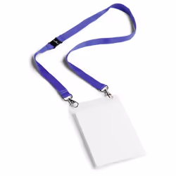 Durable 852507, Badge nominatifs, Portrait, Textile, Bleu, Transparent, A6, 88 cm