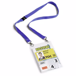 Durable 852507 badge et porte-badges Badge nominatifs Textile 10 pièce(s)