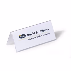 Durable 805019 plaque non-métallique Transparent