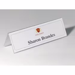 Durable 8053-19 plaque non-métallique Transparent