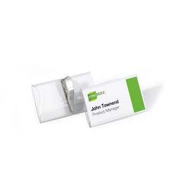Durable Porte-Badge avec pince crocodile 40 x 75 mm