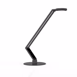 Luctra Table Radial, Noir, Aluminium, Plastique, Acier, Zinc, Home office, Bureau, Étude, IP20, 9,5 W, 2700 K
