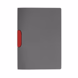 Durable Duraswing, Gris, Rouge, Plastique, Polypropylène (PP), 30 feuilles, A4, Clip de fixation