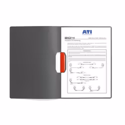 Durable Duraswing protège documents Plastique, Polypropylène (PP) Gris, Rouge