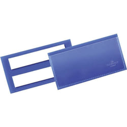 175907 Pochette pour étiquettes, autoadhésive bleu foncé (l x h x p) 113 x 53 x 1.7 mm - Durable