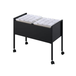 Durable 100 Duo Boîte à archives Acier inoxydable Noir