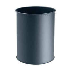 Durable 330158 poubelle 15 L Rond Métal Anthracite