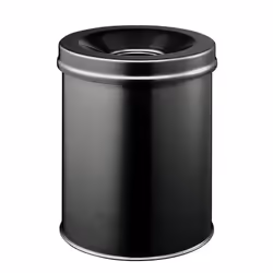 Durable 3305-01, 15 L, Rond, Acier, Noir, Aluminium, 26 cm