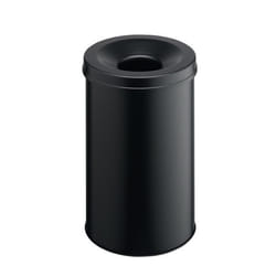 Durable 330601 poubelle Rond Acier Noir