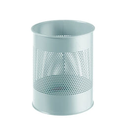 Durable 331010 poubelle 15 L Rond Métal Gris