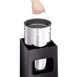 Durable 333101 receptacle à cigarrettes 17 L Noir