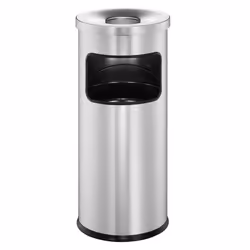 Durable Cendrier rond en métal avec couvercle étouffoir, 24 cm, 250 mm, 630 mm