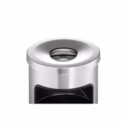 Durable Cendrier rond en métal avec couvercle étouffoir