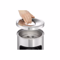 Durable Cendrier rond en métal avec couvercle étouffoir - Vue supplémentaire 4
