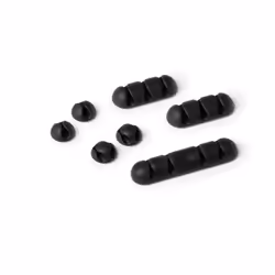 Durable Cavoline Clip Mix, Support de câbles, Bureau, Plastique, Noir