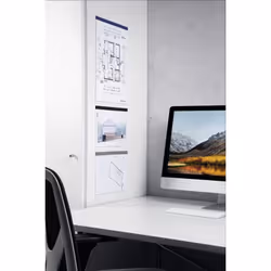 Durable DURAFIX Rail 297 mm porte-document Argent