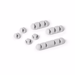 Durable Cavoline Clip Mix, Support de câbles, Bureau, Plastique, Gris