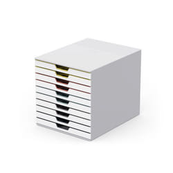 Durable VARICOLOR Mix 10 Boîte à archives Plastique Multicolore, Blanc