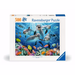 Ravensburger Puzzle 500 p - Dauphins sur le récif de corail, 500 pièce(s), Aquatique, 12 an(s)