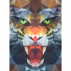 Ravensburger Puzzle 500 p - Lion de polygone