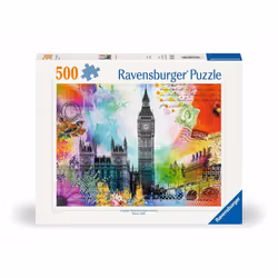Ravensburger Puzzle 500 p - Carte de Londres, 500 pièce(s), Ville, 14 an(s)