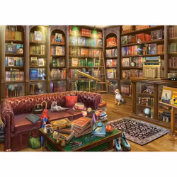 Ravensburger Puzzle 1000 pièces - La salle de lecture Jeu de puzzle 1000 pièce(s) Science - Vue supplémentaire 2
