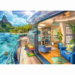 Ravensburger Puzzle 1000 p - Croisière dans les tropiques, 1000 pièce(s), Paysage, 14 an(s)